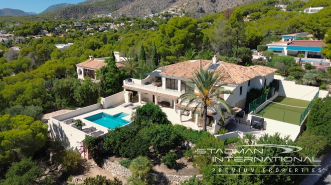 Beautiful Villa With Panoramic Sea Views Near Altea La Vella