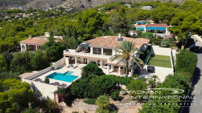 Beautiful Villa With Panoramic Sea Views Near Altea La Vella