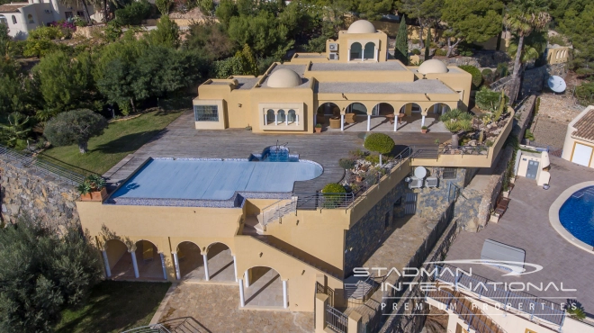 SOLD---Moorish Style Villa on One Floor with Spectacular Sea Views