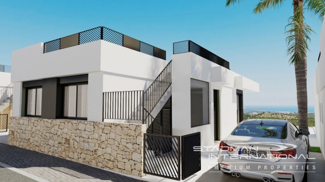 New Build Villa on One Level with Beautiful Sea View
