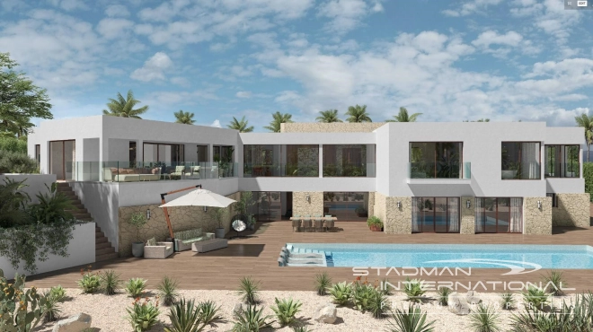 Villa Moderne Spacieuse sur un Grand Terrain avec la vie Privé et Vue Mer