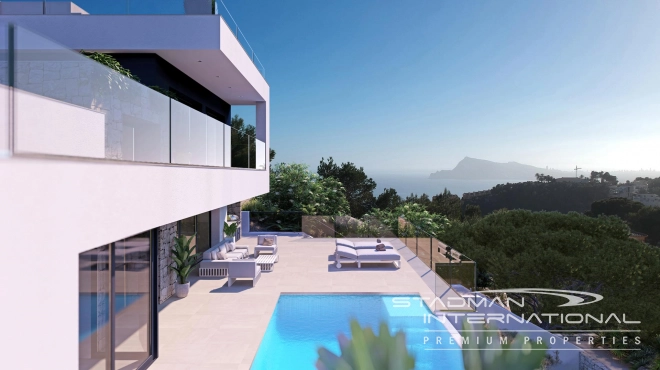 Ny moderne villa med vakker panoramautsikt i Altea Hills