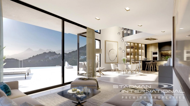 Ny Moderne Villa med Vakker Panoramautsikt i Altea Hills