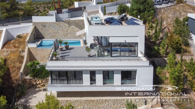 Modern Villa with Sea and Mountain View in Altea La Vella