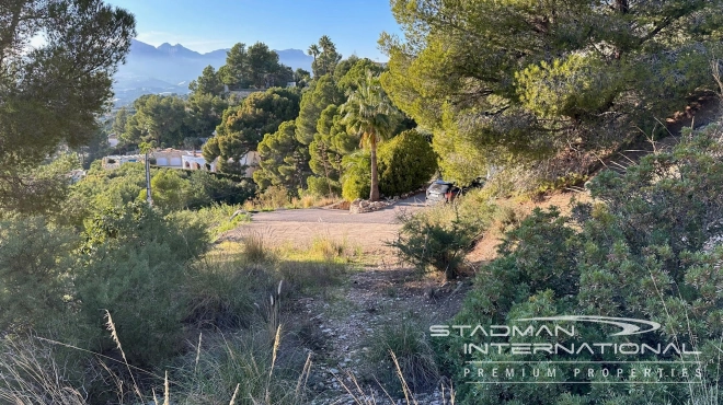 Large Building Plot in Altea with Beautiful Sea Views