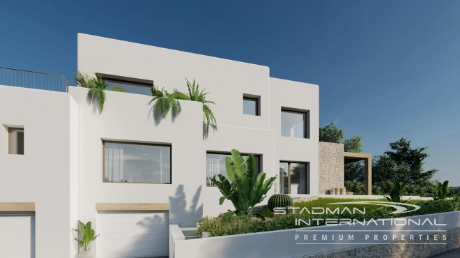 New Build Ibiza Style Villa with Sea Views