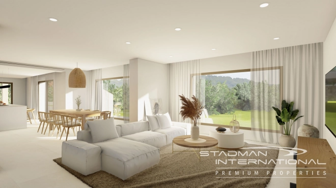 New Build Ibiza Style Villa with Sea Views
