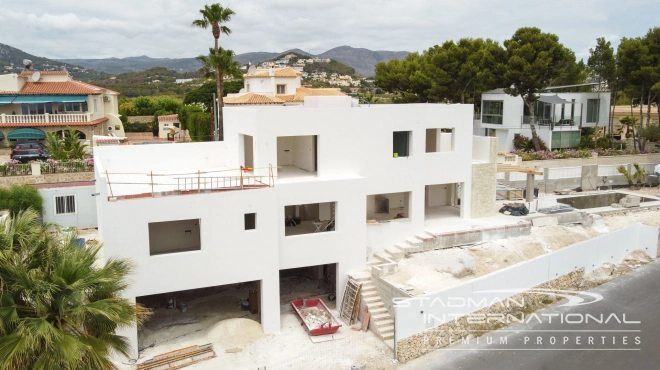 New Build Ibiza Style Villa with Sea Views