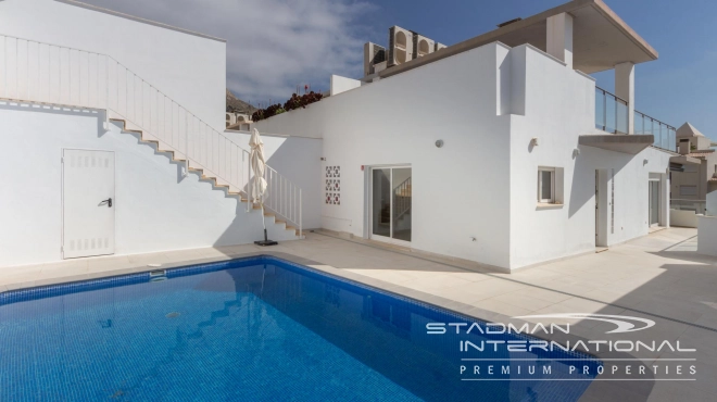 Semi-detached Villa next to the Beach and the Harbour of Campomanes