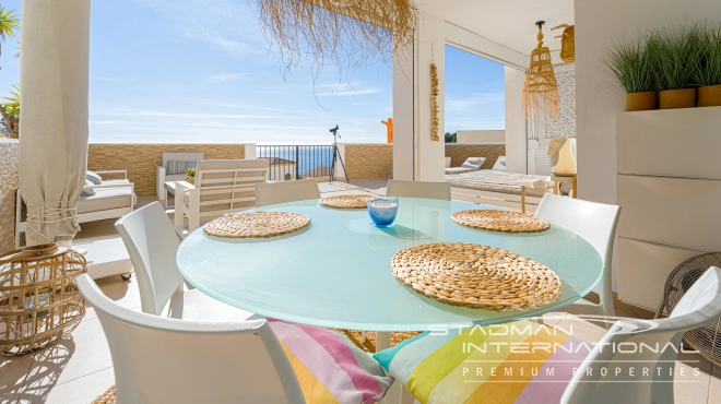 Mooi Appartement met Zeezicht en Ruim Terras aan het Strand